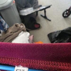 Women's Burgundy Leggings